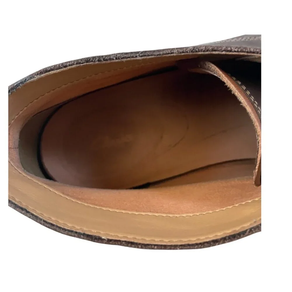 Clark's Atticus‎ Ankle Lace-Up Boots, Men's Size 12, brown, GUC